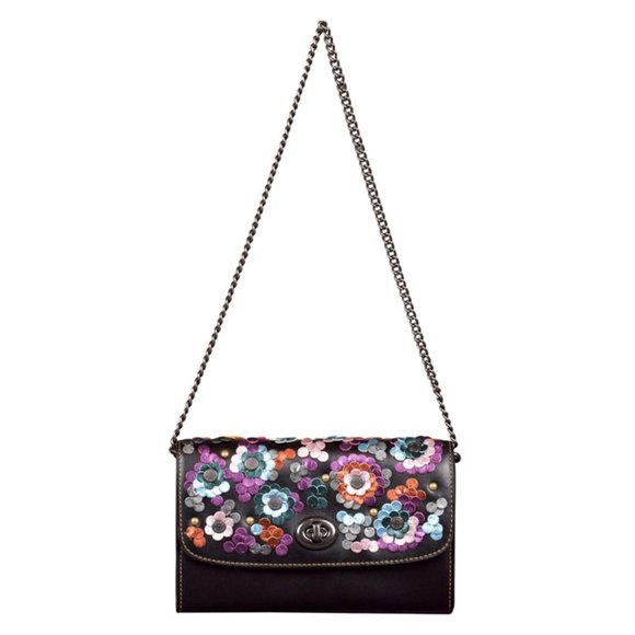 Coach Bags Coach Chain Crossbody With Leather Sequins Poshmark